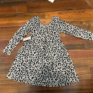 Old navy dress - gray and black leopard print